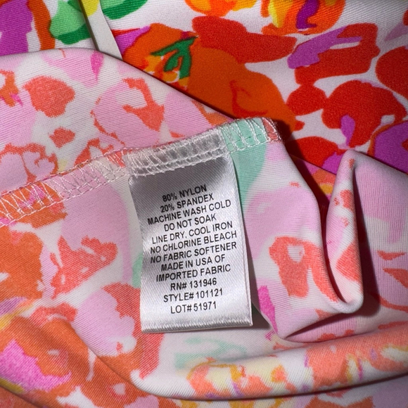 Jude Connally Performance Floral Bright Dress Size M short sleeves beach resort - Picture 9 of 10